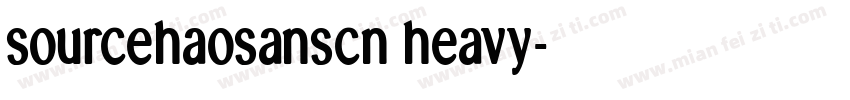 sourcehaosanscn heavy字体转换